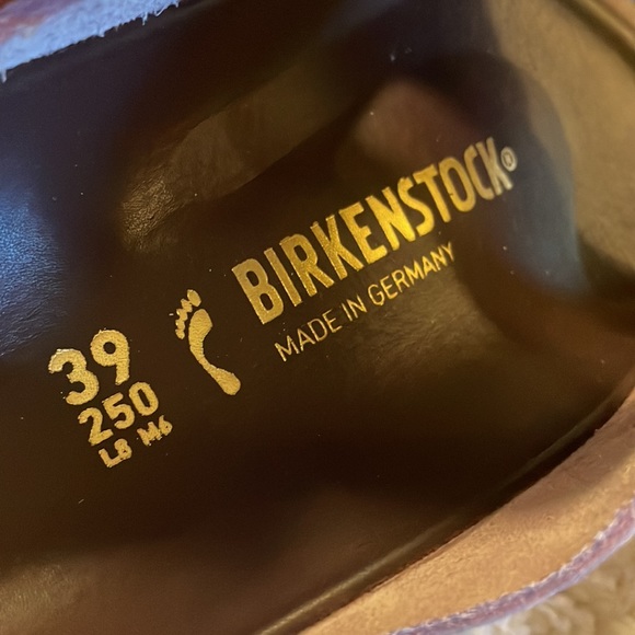 BIG BUCKLE BIRKENSTOCK ARIZONA LAVENDER BLUSH GOLD OILED LEATHER BRAND NEW 39/8 - Picture 10 of 11